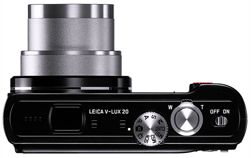 Foto der Oberseite der V-Lux 20 von Leica