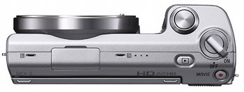 Foto der Oberseite der NEX-5 von Sony