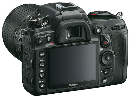 Foto der Rückansicht der D7000 von Nikon