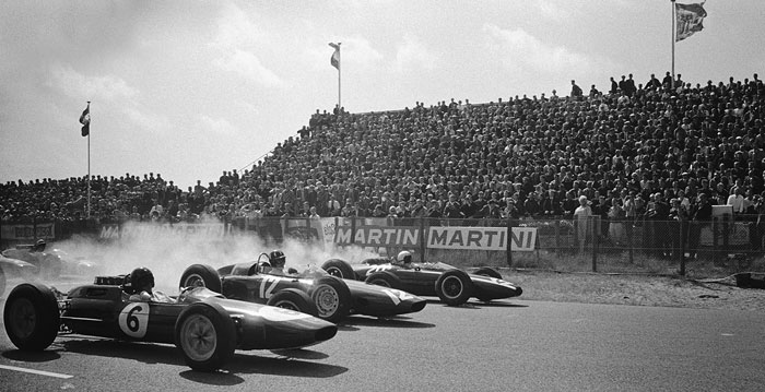 Foto Rainer W. Schlegelmilch: 1963 GP Holland (Zandvoort), Jim Clark, Graham Hill, Bruce McLaren