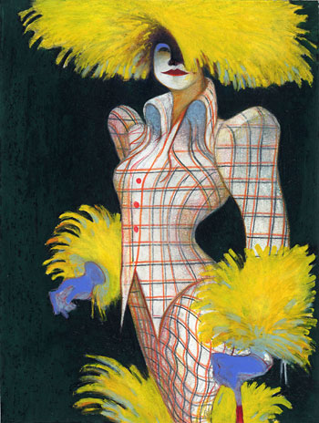 Lorenzo Mattotti, Titelseite für „The New Yorker“ (Mode von Vivienne Westwood), 1993