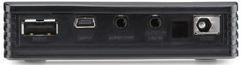 Foto der Rückseite des Pico-Projektors Acer C112