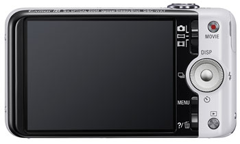Foto der Rückseite der Cyber-shot DSC-WX7 von Sony