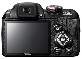 Foto der Rückseite der FinePix S3300 von Fujifilm
