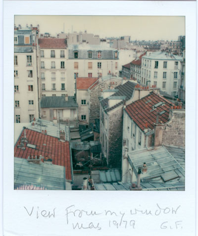 Foto Gisèle Freund, View from my window, May 1979