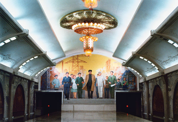 Foto Hans-Christian Schink, U-Bahn, Pjöngjang (5), 1989
