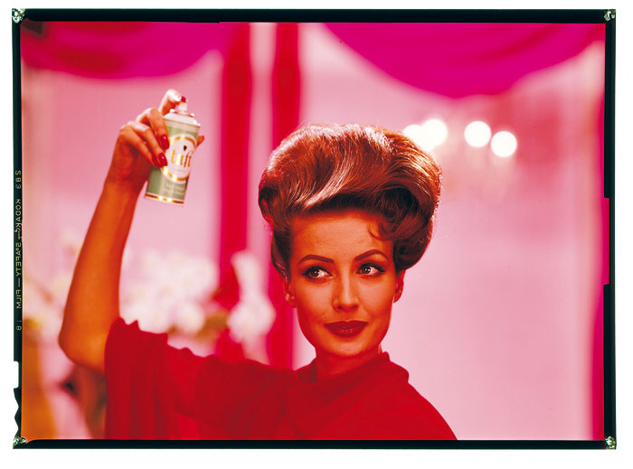 Motiv für die Taft-Haarspray-Werbung in den 1960er Jahren