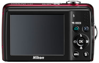Foto der Rückseite der Coolpix L23 von Nikon