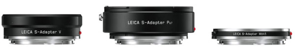 Foto von Leicas S-Adaptern V, P67 + M645