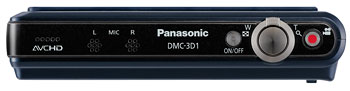 Foto der Oberseite der Lumix 3D1 von Panasonic