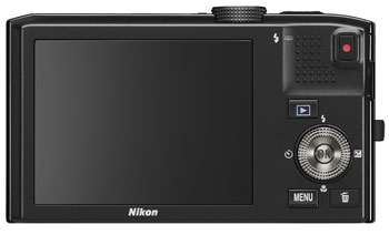 Foto der Rückseite der Coolpix S8100 von Nikon