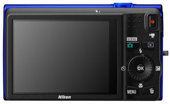 Foto der Rückseite der Coolpix S6200 von Nikon