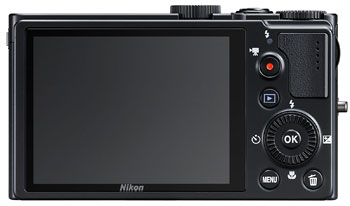 Foto der Rückseite der Coolpix P300 von Nikon