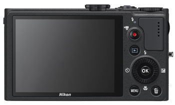 Foto der Rückseite der Coolpix P310 von Nikon