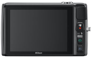 Foto der Rückseite der Coolpix S4300 von Nikon