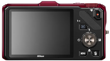 Foto der Rückseite der Coolpix S9300 von Nikon