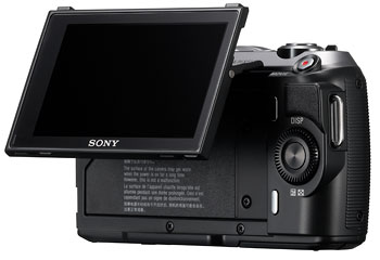 Foto der Rückseite der NEX-C3 von Sony