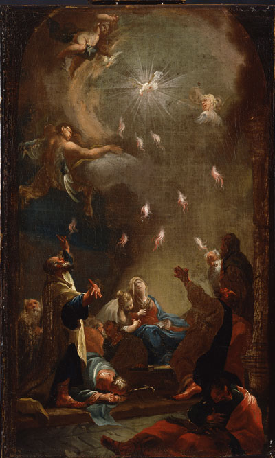 Joseph Ignaz Mildorfer: Die Herabkunft des Heiligen Geistes, um 1750