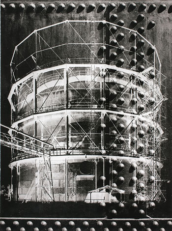 Foto Heinrich Heidersberger, Gasometer Braunschweig, 1952