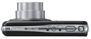 Foto der Oberseite der Lumix FX80 von Panasonic
