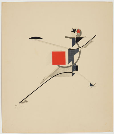 El Lissitzky, Neuer. Aus der Mappe: Sieg über die Sonne, 1923