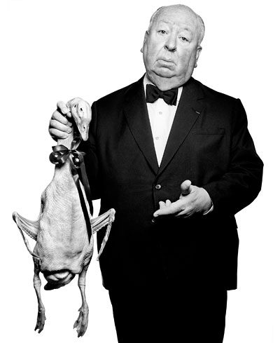 Foto Albert Watson, Alfred Hitchcock With Goose, Los Angeles 1973