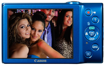 Foto der Rückseite der PowerShot A4000 IS von Canon