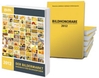 Titelseiten „Bildhonorare 2012“ und „Der Bildermarkt“