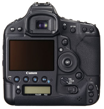 Foto der Rückseite der EOS-1D C von Canon