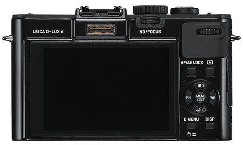 Foto der Rückseite der Leica D-Lux 6