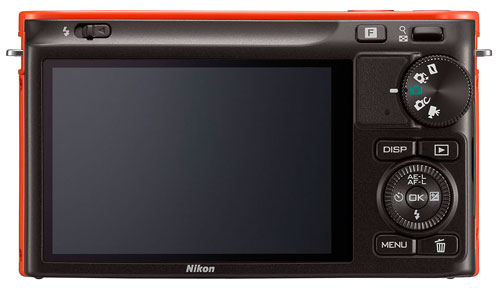 Foto der Rückseite der Nikon 1 J2