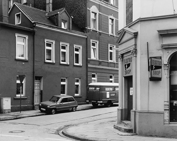 Foto Wilhelm Schürmann: Steinhammerstraße / Ecke Karolinenstraße, 23.8.1979, Dortmund, Steinhammerstraße