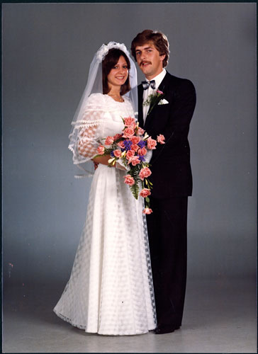 Hochzeitsfoto um 1980