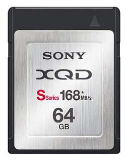 Foto einer XQD-Speicherkarte von Sony