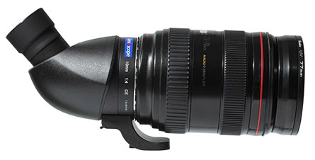 Foto vom Lens2scope-Objektivadapter