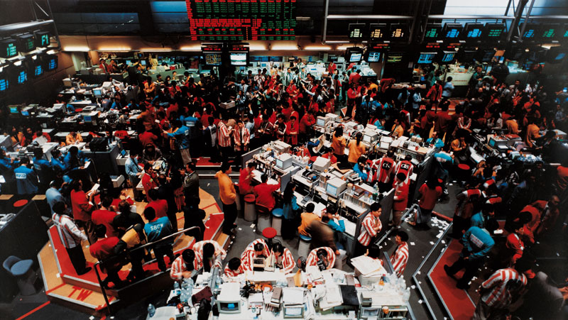 Foto Andreas Gursky, Singapur Börse II, 1997