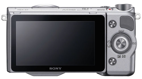 Foto der Rückseite der Sony NEX-5T
