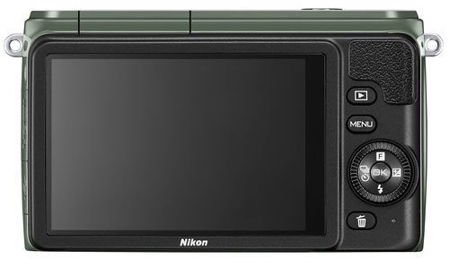 Foto der Rückseite der Nikon 1 S1