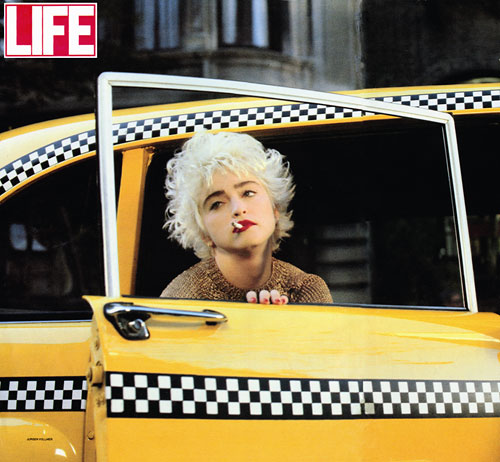 Foto Jürgen Vollmer, Madonna im Taxi