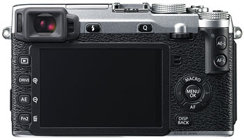 Foto der Rückseite der Fujifilm X-E2