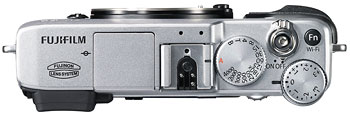 Foto der Oberseite der Fujifilm X-E2