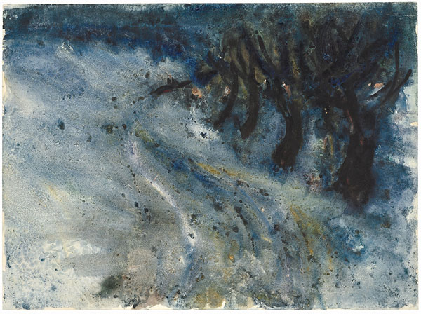 Emil Nolde, Weiden im Schnee, 1908