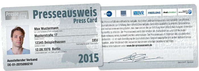 Presseausweis 2015