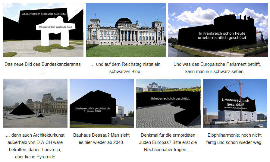 Wikipedia: Beispiele für Panoramafreiheit
