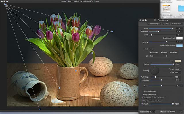 Screen: Affinity Photo - professionelle Funktionen