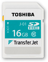 SD-Speicherkarte mit Transferjet