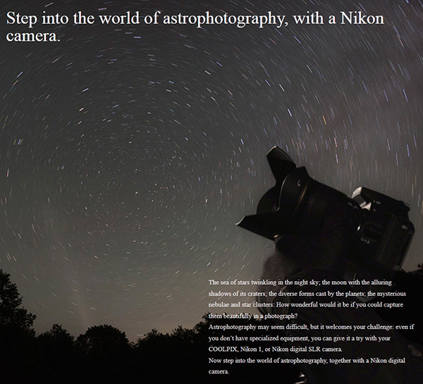Nikon: Website zur Astrofotografie