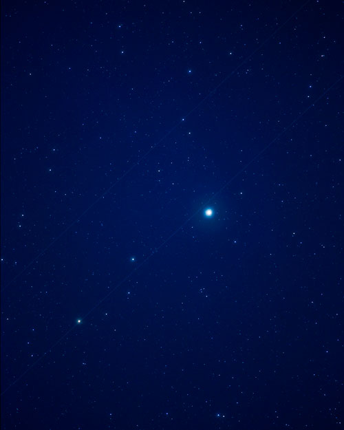 Foto Trevor Paglen, PARCAE Constellation in Draco (Naval Ocean Surveillance System; USA 160), 2008