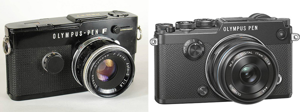 Olympus PEN-F: Original-Modell und aktuelle Kamera im Vergleich