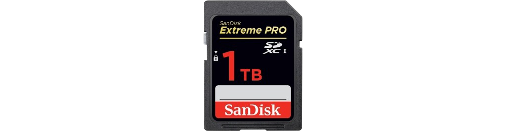 SanDisk: SDXC-Speicherkarte mit 1 Terabyte Kapazität angekündigt